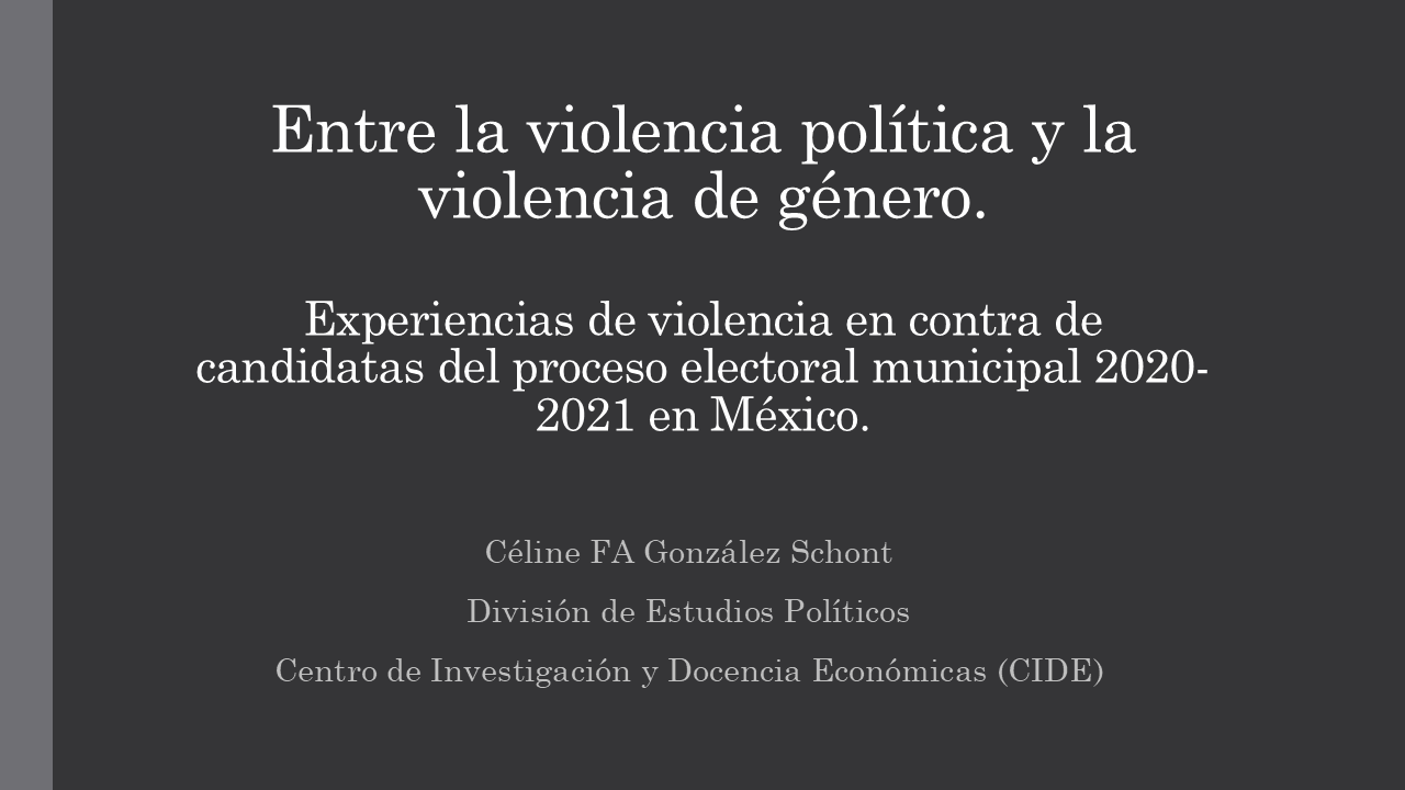 Abrir presentación Entre la violencia política y la violencia de género